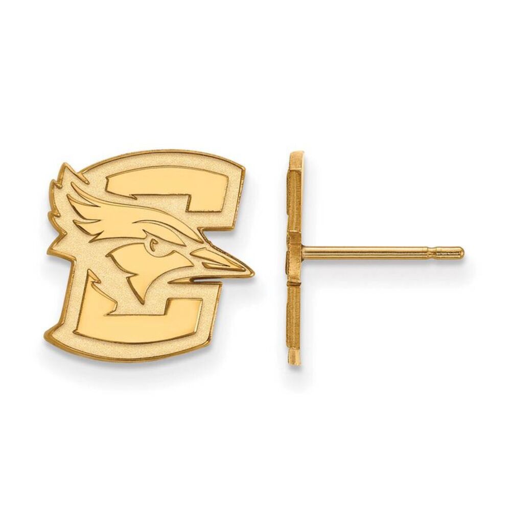 14k Gold Plated Silver Creighton University Small Post Earrings